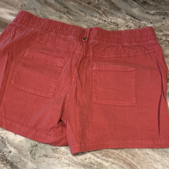 Casual Stretch Shorts - Light Blue, Olive, Coral, Tan - Picture 11 of 11